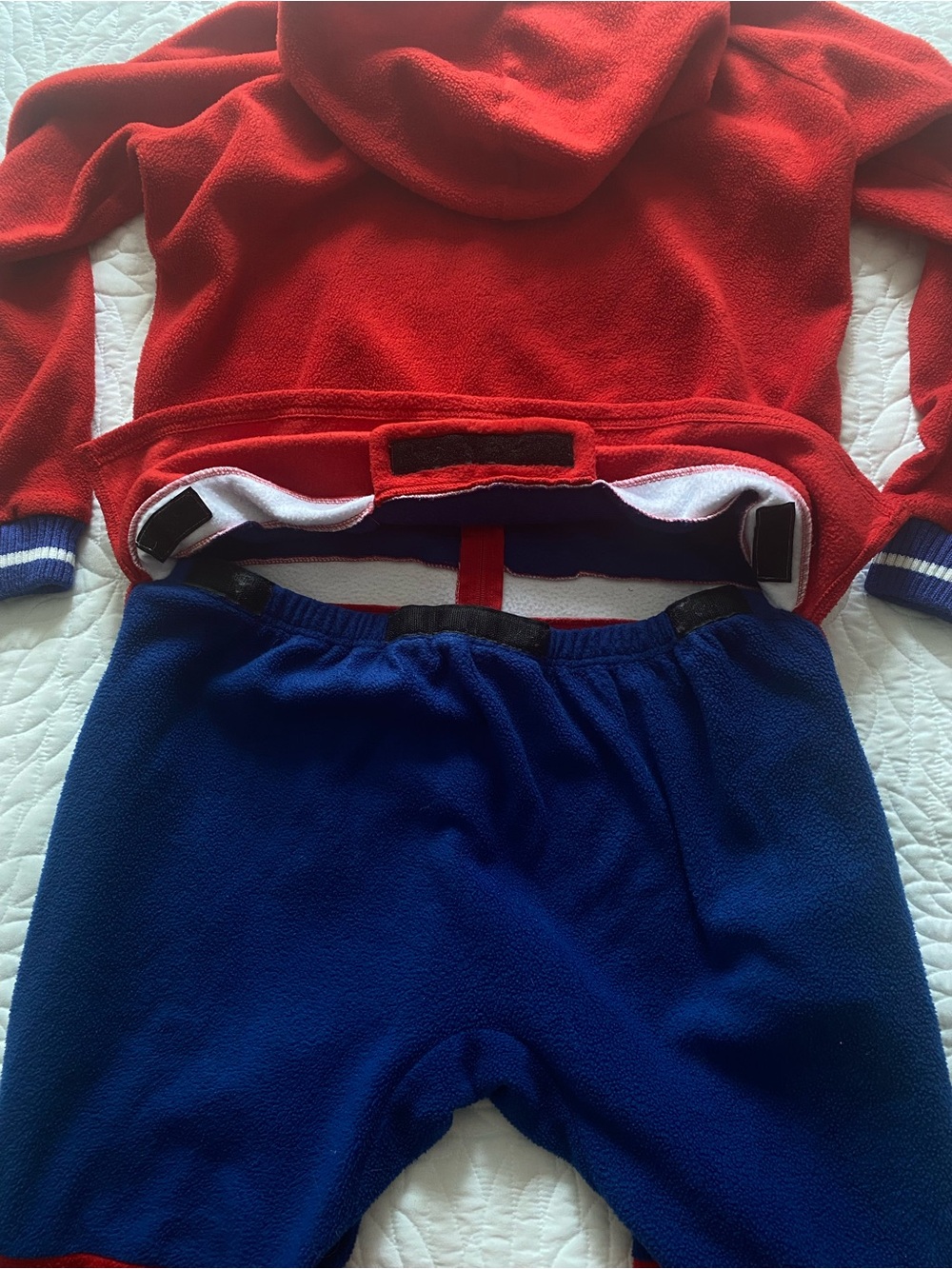 Montreal Canadiens Fleece One-Piece Pajama Suit | Hockey Socky - Picture 8 of 8